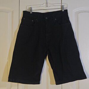 Levi’s 569 Men’s Black Denim Shorts Size 31 Loose Fit Streetwear Classic Style